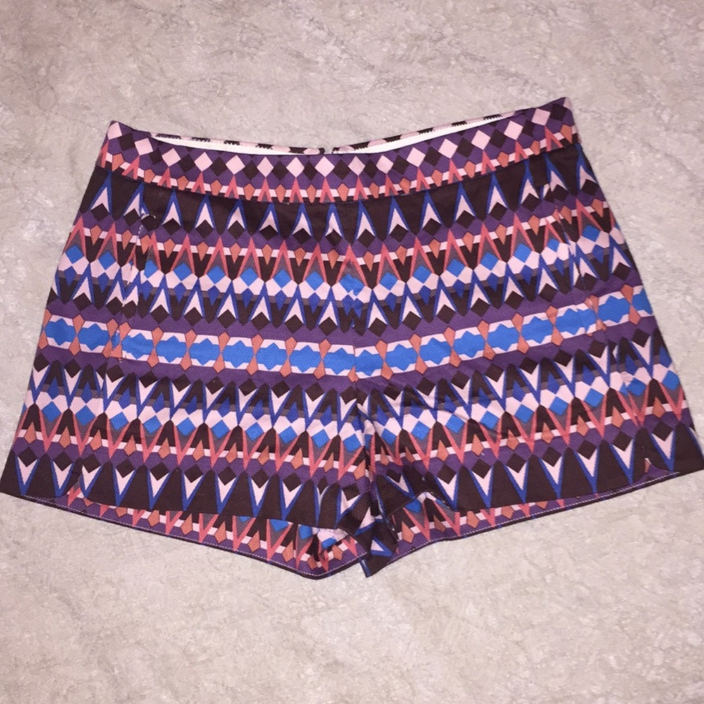 NWOT j.crew shorts gemstone pattern